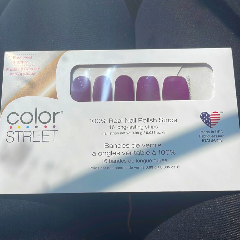 Color Street nail polish strips UNOPENED Aberdeen Aubergine